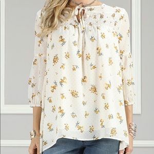 Suzanne Betro Womens XL prairie blouse